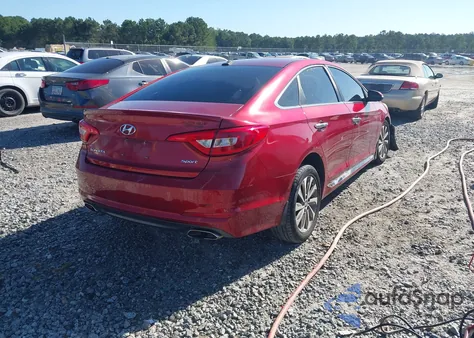 2015 Hyundai Sonata Sport из США, поврежденный, VIN 5NPE34AF0FH198632